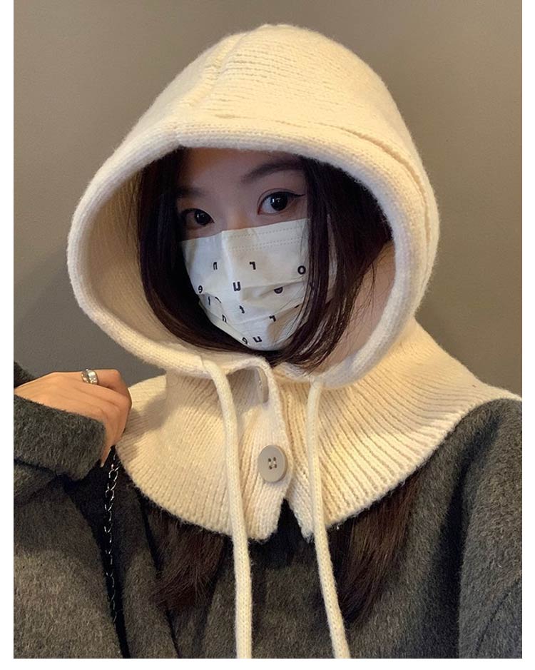 楽天市場】バラクラバ レディース ニット ネックウォーマー フード付き