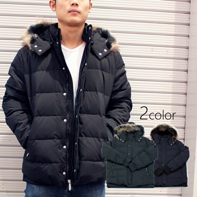 Jean-Louis Scherrer ダウンジャケット フード付き メンズ ブラック