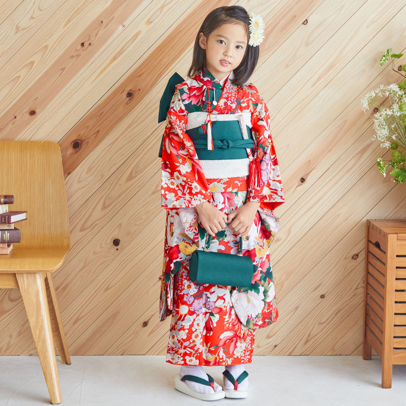 楽天市場】【レンタル】753 七五三 着物 7歳 フルセット 女の子