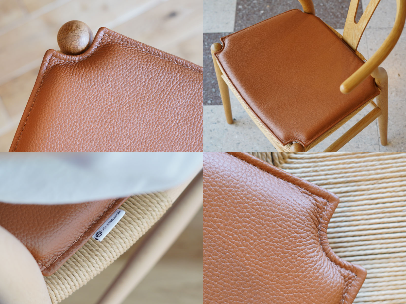 楽天市場】CU CH24 （Yチェア） 公式レザークッション CARL HANSEN