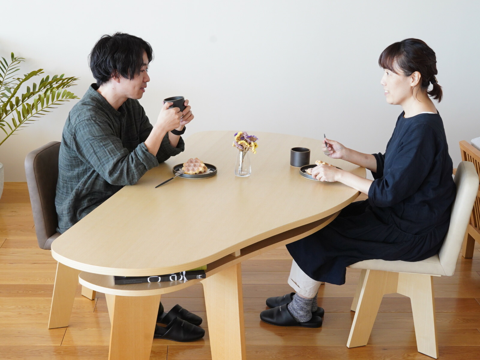 楽天市場】【組立設置無料キャンペーン】収納付き 変形ダイニング