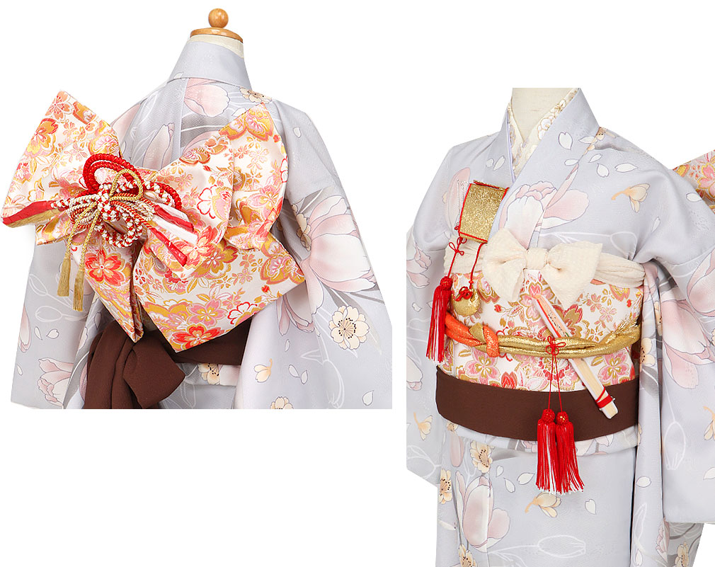 楽天市場】七五三 7歳 七歳 帯 作り帯 結び帯 日本製 大寸 白 桃 桜 5