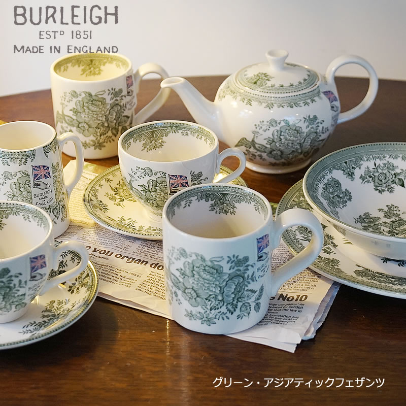 楽天市場】グリーン アジアティック フェザンツ バーレイ社 プレート M