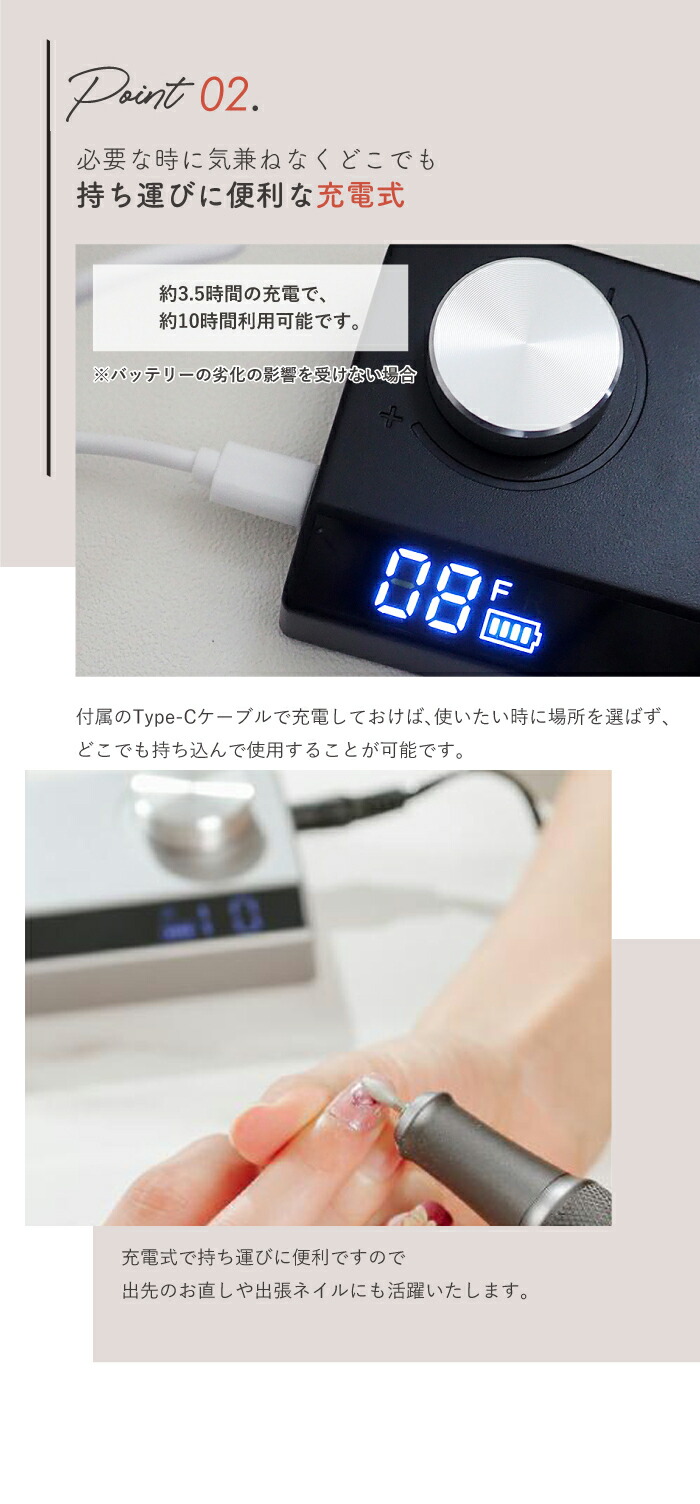 楽天市場】☆家計応援￥7400☆レクシアスピン ネイルマシーン 電動