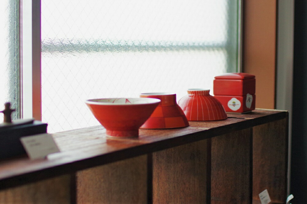 お茶碗 大 赤椿重文 300kcal 蔵珍窯 美濃焼 大きい茶わん HP-13E