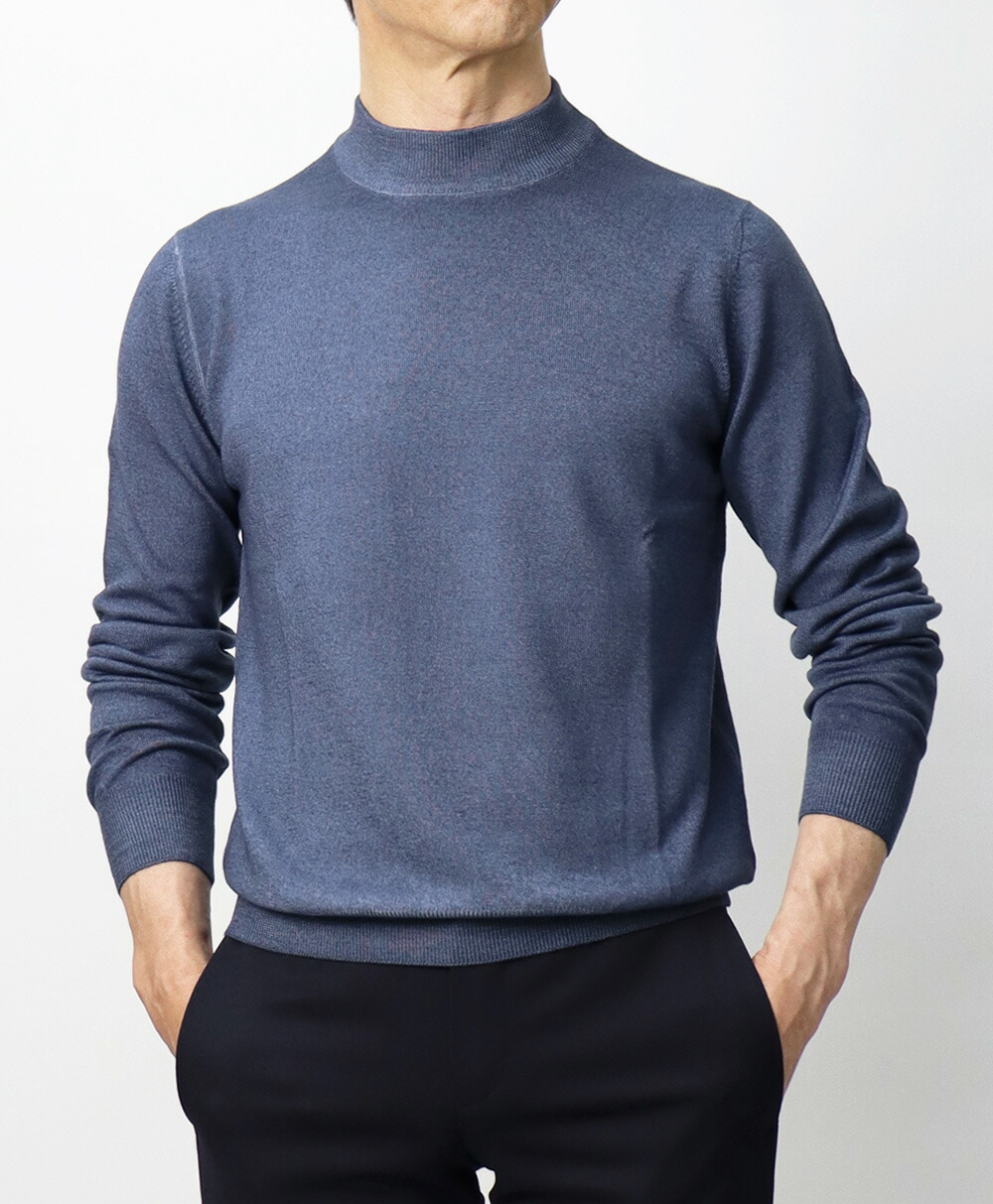 グランサッソ / GRANSASSO / モックネック ニット / 長袖 / 12G メリノ