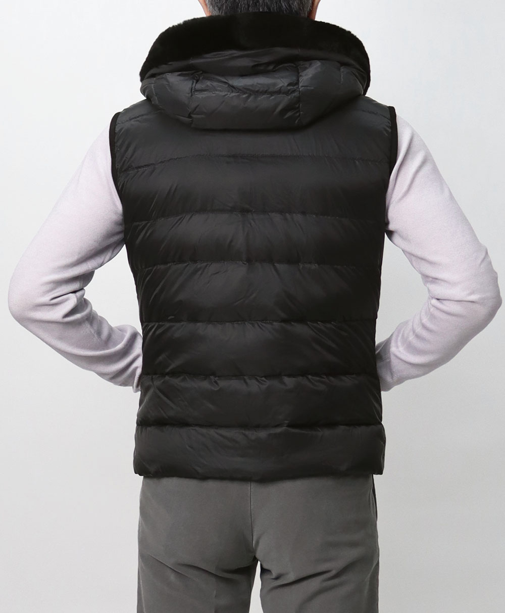 エンメティ / EMMETI / 切り替え ダウンベスト / ダウン × ムートン