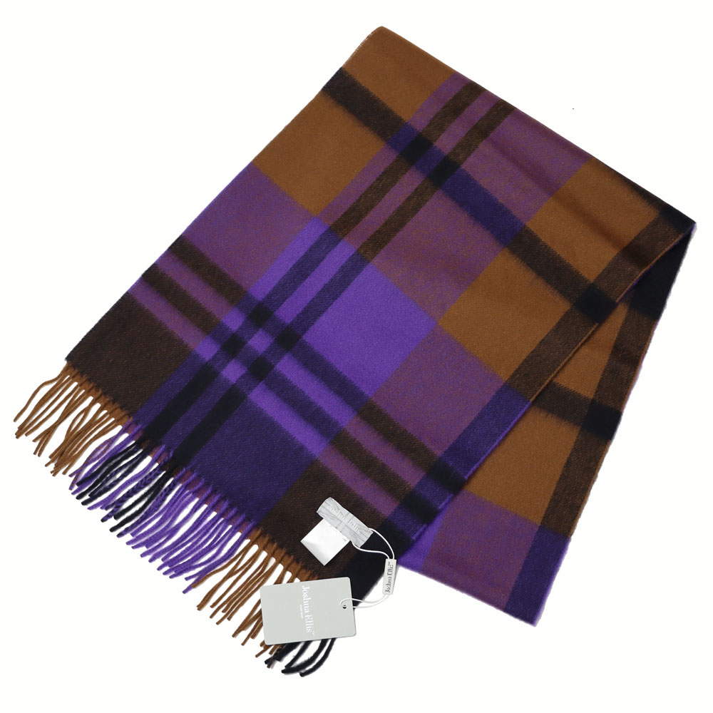 ジョシュア エリス / Joshua Ellis / チェック柄 マフラー / カシミヤ