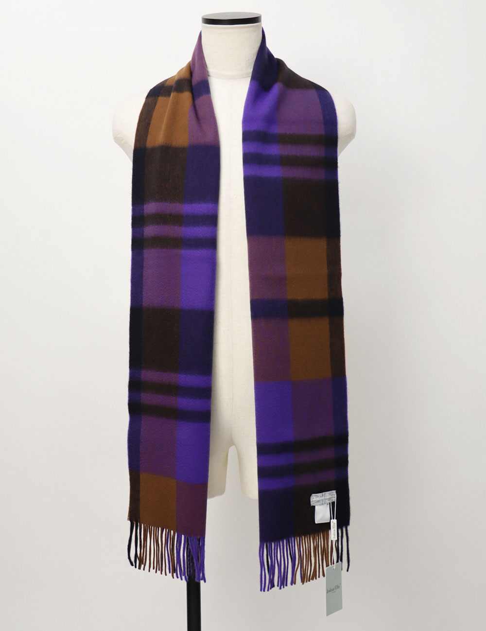 ジョシュア エリス / Joshua Ellis / チェック柄 マフラー / カシミヤ