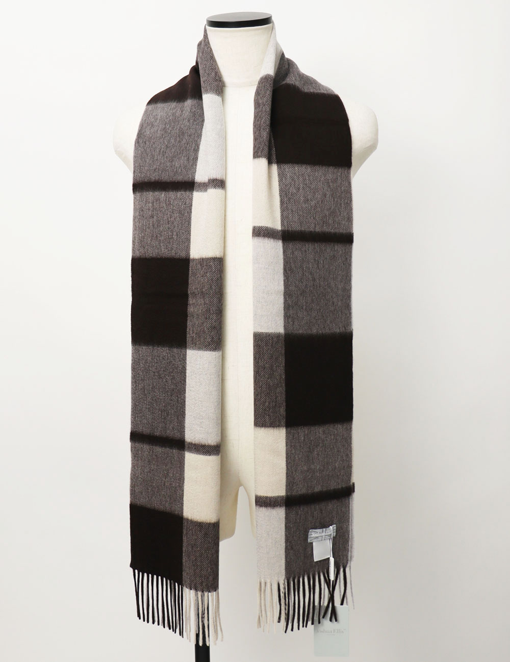 ジョシュア エリス / Joshua Ellis / チェック柄 マフラー / カシミヤ