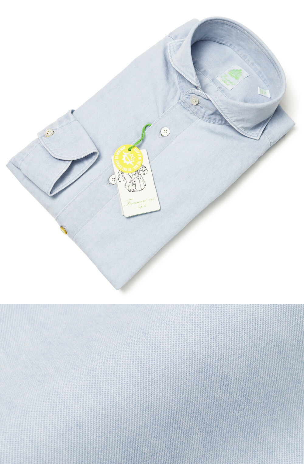 フィナモレ / Finamore / セルジオ / SERGIO / カッタウェイ シャツ