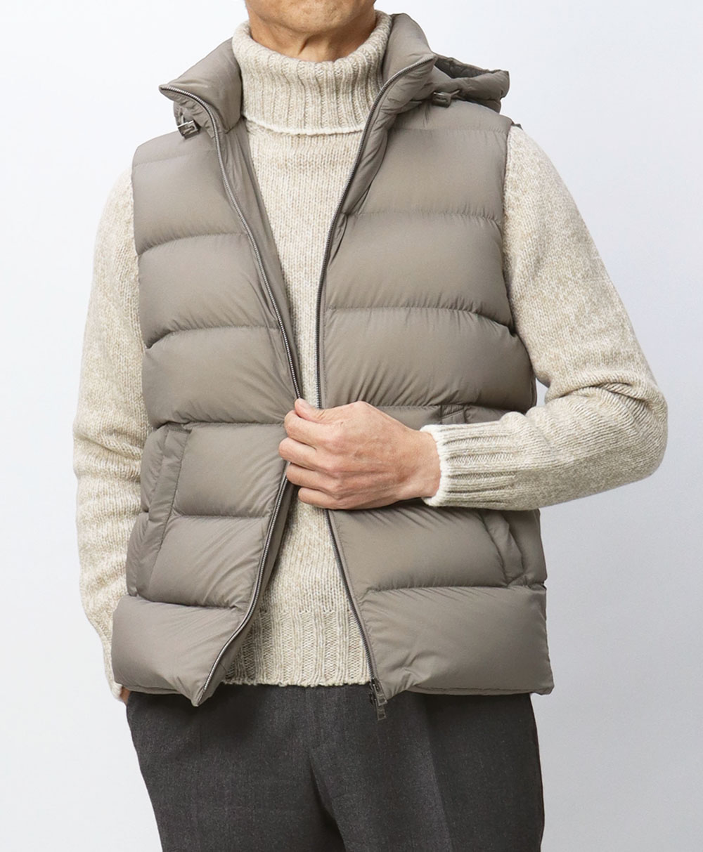 ヘルノ / HERNO / 軽量 超マットナイロン ダウン ベスト / ダウン