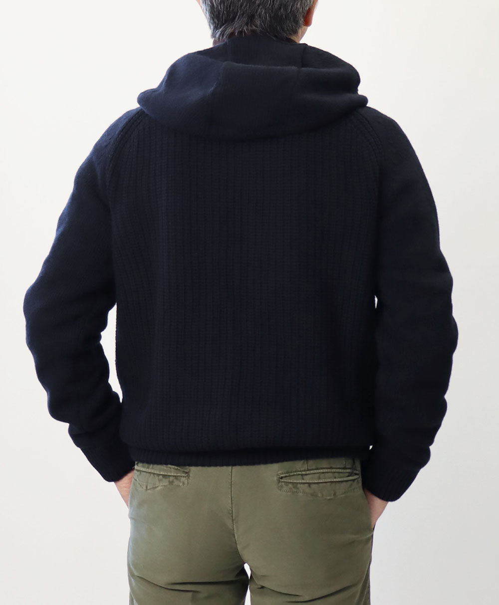 ヘルノ / HERNO / RESORT / ZIP パーカー / ローゲージニット×ナイロン