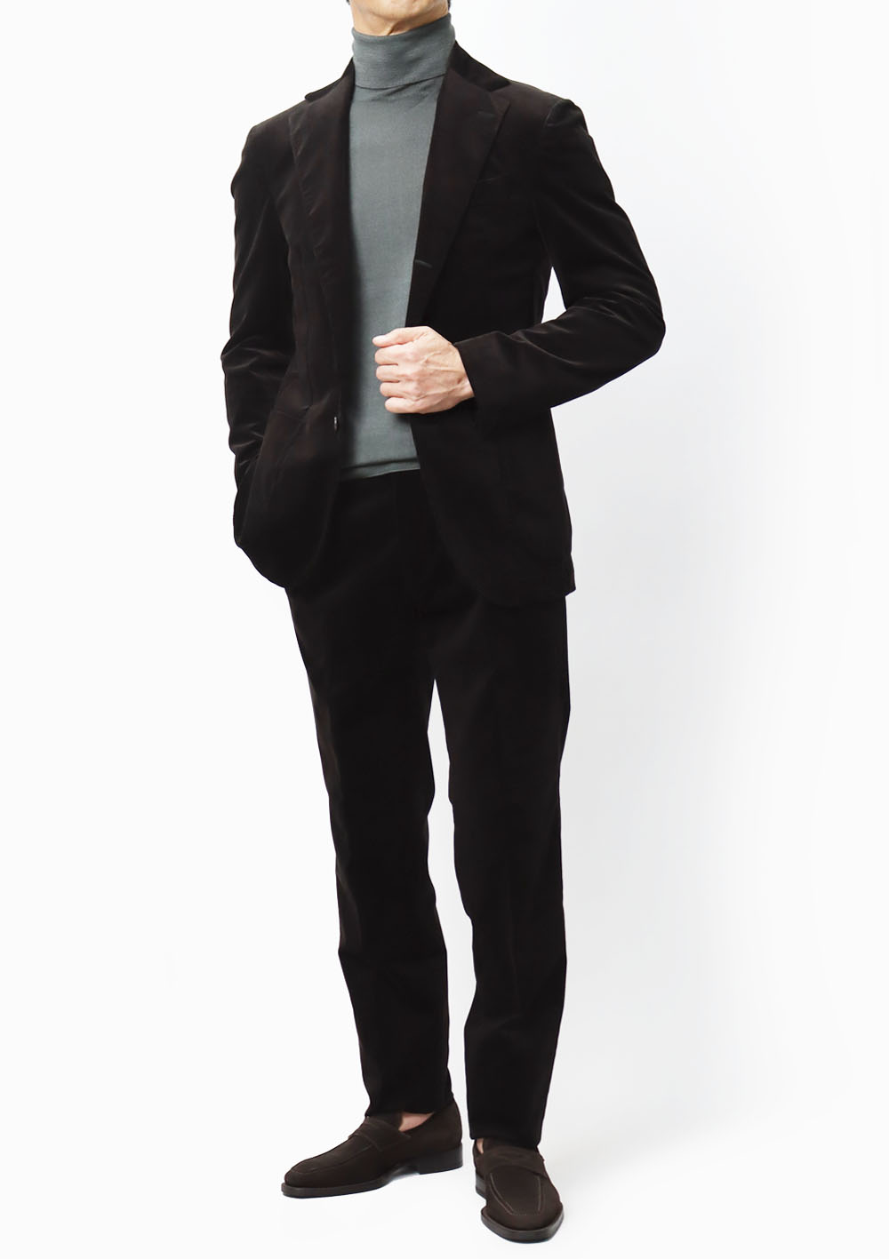 デ ペトリロ / De Petrillo / ワンプリーツ スーツ / コットン