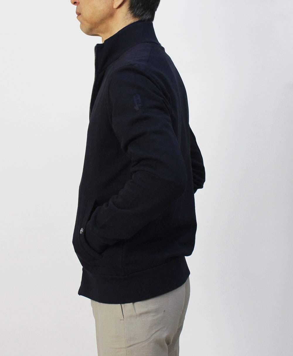 ヘルノ / HERNO / スウェット ブルゾン / スタンドカラー コットン