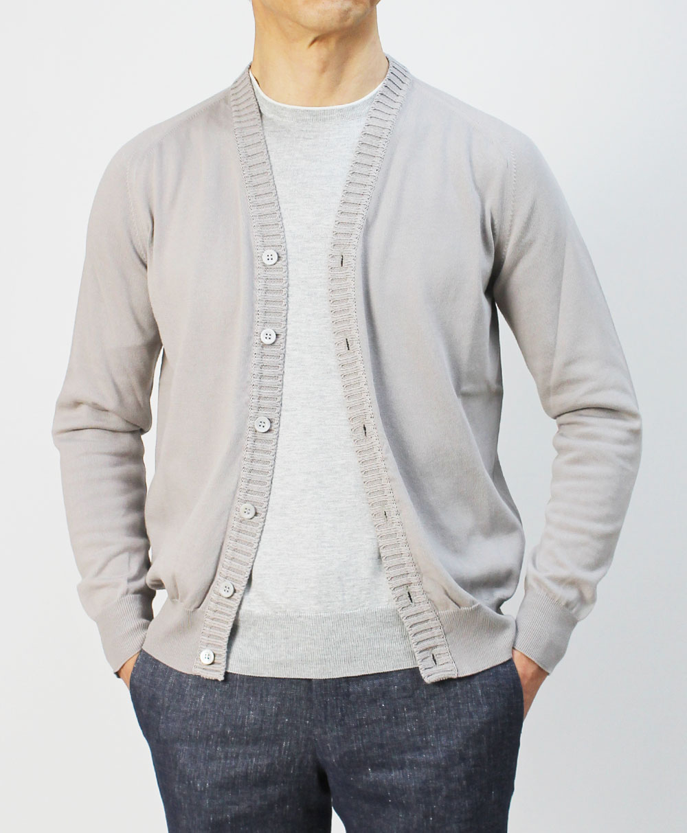 クルチアーニ / Cruciani / Vネック ニット カーディガン / コットン