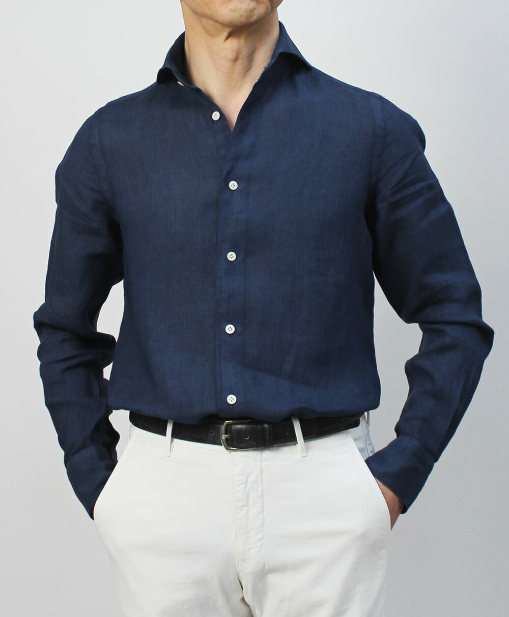 フィナモレ / Finamore / セルジオ / SERGIO / カッタウェイ シャツ