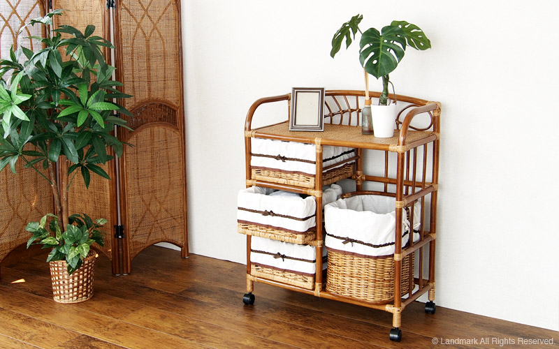 楽天市場】アジアン家具 エスニック ランドリー ラック チェスト 箪笥