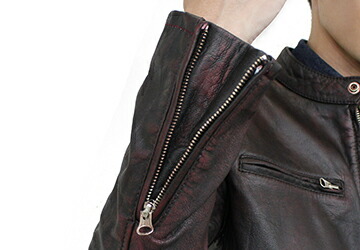 楽天市場】ユーズド調 シングルライダース ゴートレザー 山羊革 本革