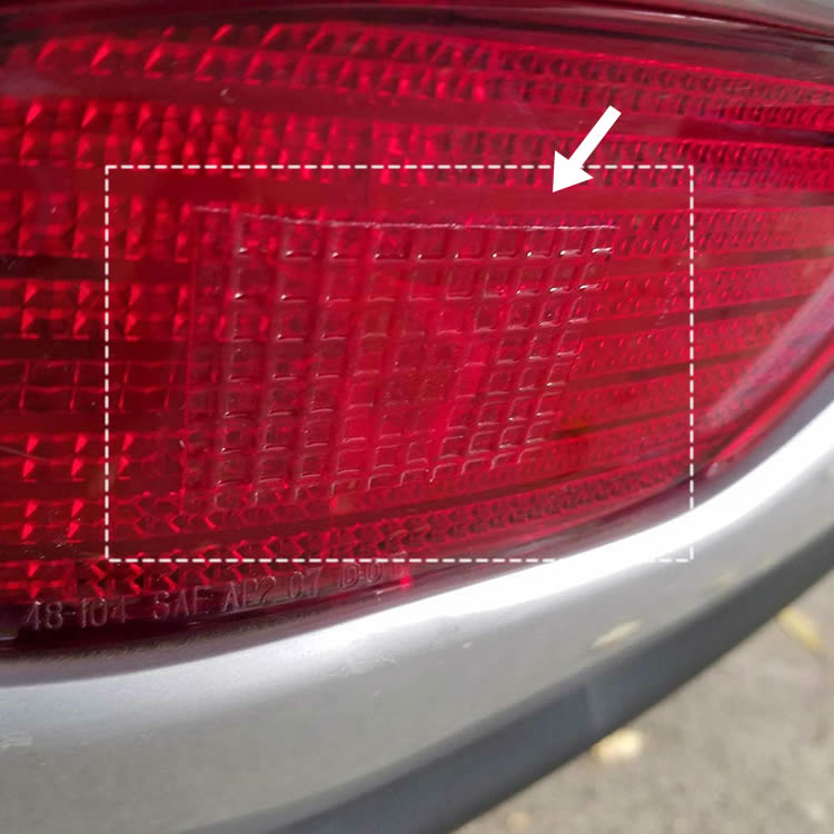 楽天市場】カーライト補修キット 赤透明黄3枚セット クリアレンズ