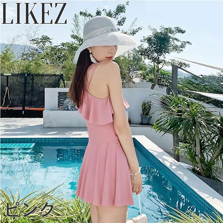 楽天市場】ワンピース水着 夏 レディース ピンク/ブラック S/M/L/2L