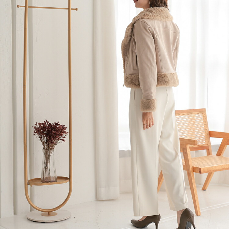 楽天市場】[クーポンで6290円] フェイクムートン ジャケット ムートン