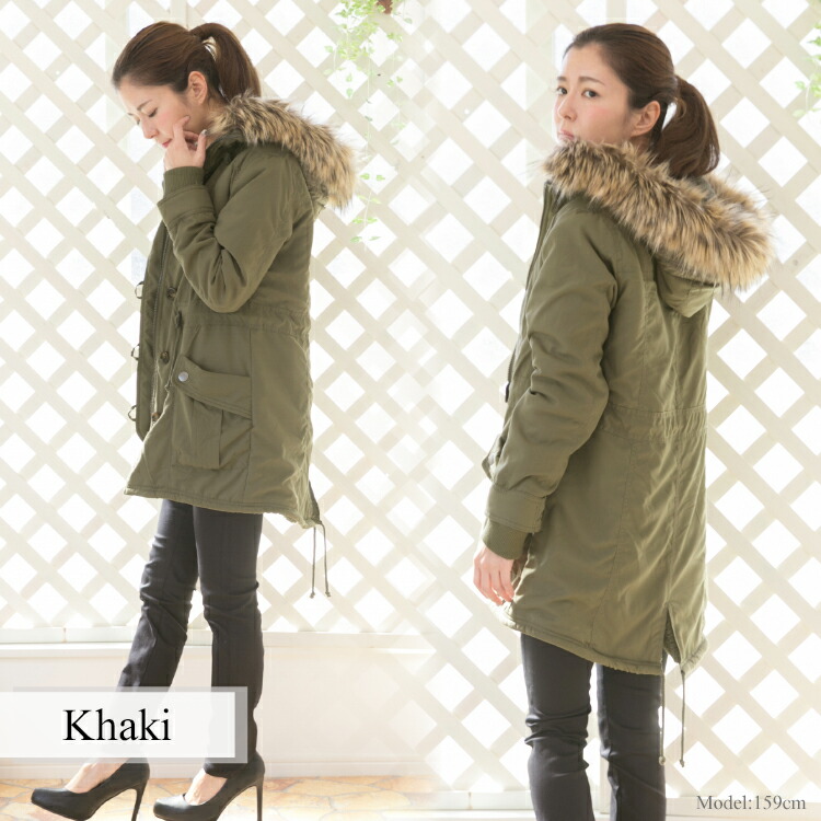 楽天市場】[クーポンで11590円] 裏ボア モッズコート レディース