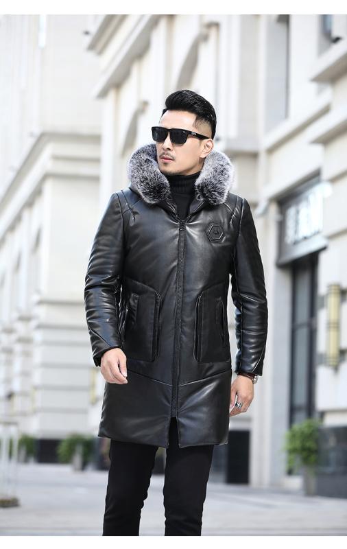 楽天市場】ダウンジャケット メンズ 男性用 羊革 ラムレザー
