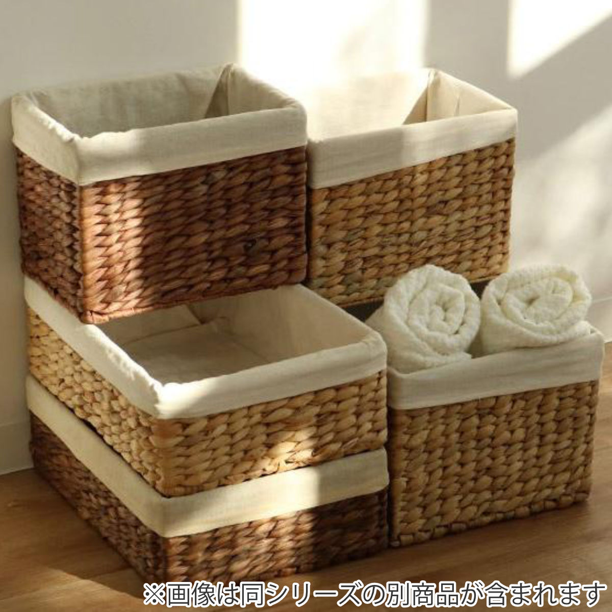 楽天市場】収納ボックス バスケット 内布 約 幅36×奥行26×高さ12cm