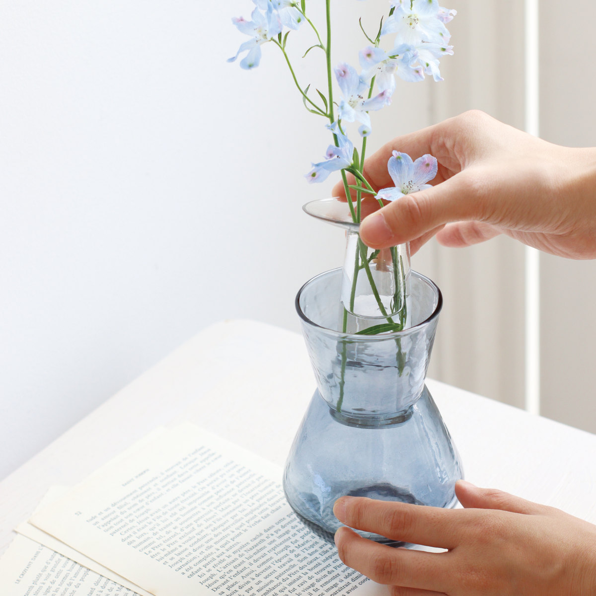 楽天市場】花瓶 シナリーアロマベース クラシオン S 一輪挿し （ 花