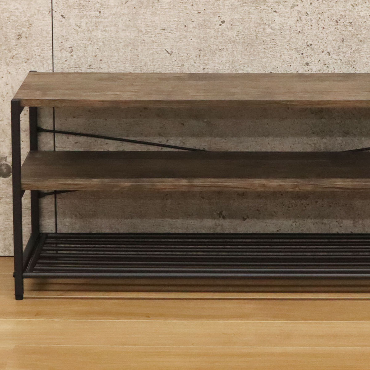 楽天市場】テレビ台 ローボード ヴィンテージ調 スチールフレーム