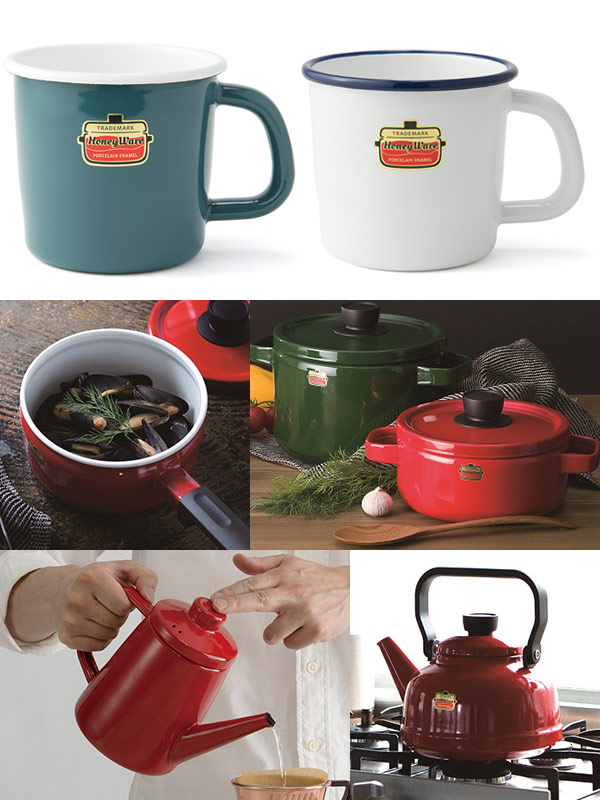 楽天市場】マグカップ 380ml ソリッド Solid ホーロー ハニーウェア