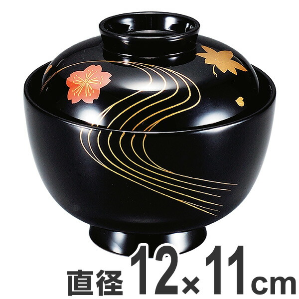 楽天市場】吸い物椀 木製 仙才椀 椿研出 切金張 磨蒔絵 吸物椀 お椀