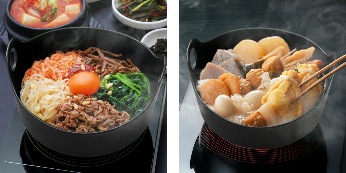 楽天市場】すき鍋 18cm IH対応 鉄鋳物 ハンドルが外せる鍋 （ ガス火