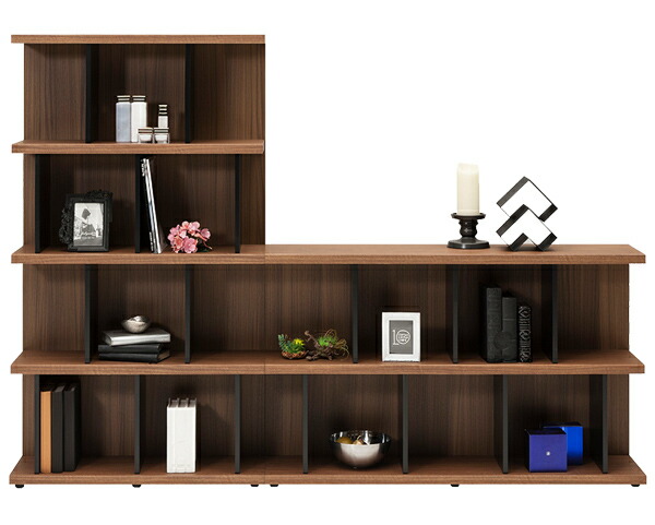 楽天市場】本棚 ウッドシェルフ モダンデザイン ハイタイプ TAU-SHELF