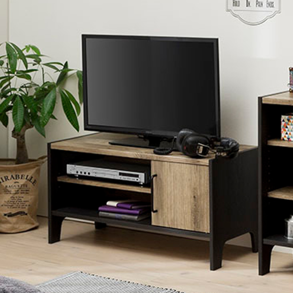 楽天市場】テレビ台 幅87.2cm ローボード 扉付 簡単組立 アメリカン