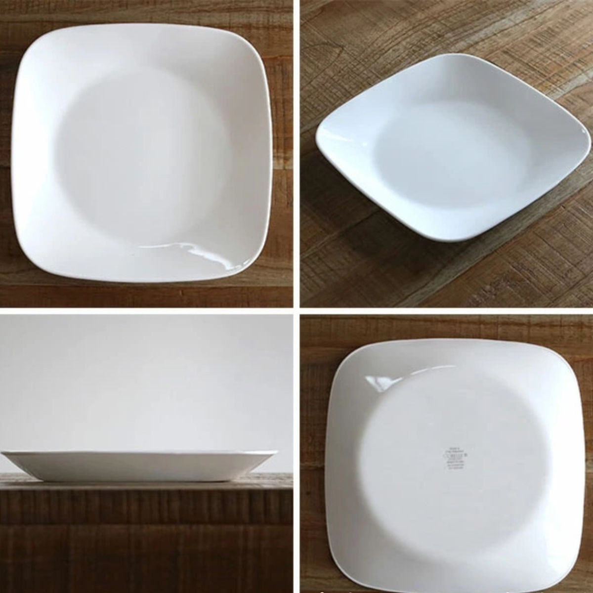 楽天市場】プレート 22.5cm スクエア CORELLE ケイユクッカ 強化ガラス