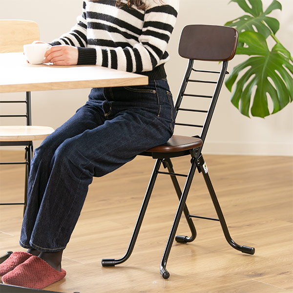 楽天市場】折りたたみ椅子 高さ調節 6段階調節 リリィチェア 木製