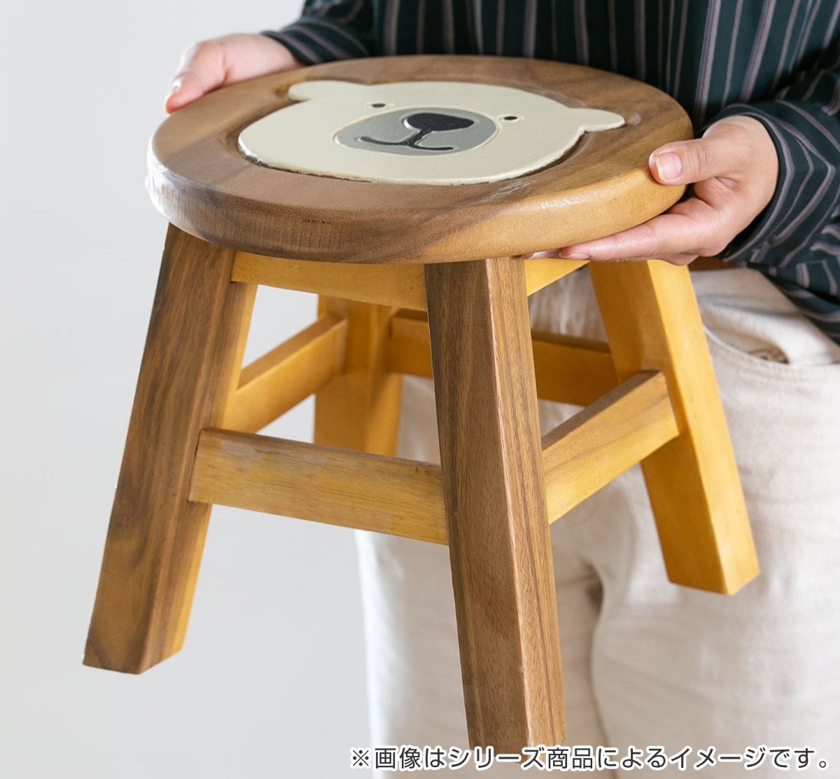 楽天市場】スツール 柴犬 木製 天然木 丸椅子 （ 送料無料 丸 ウッド