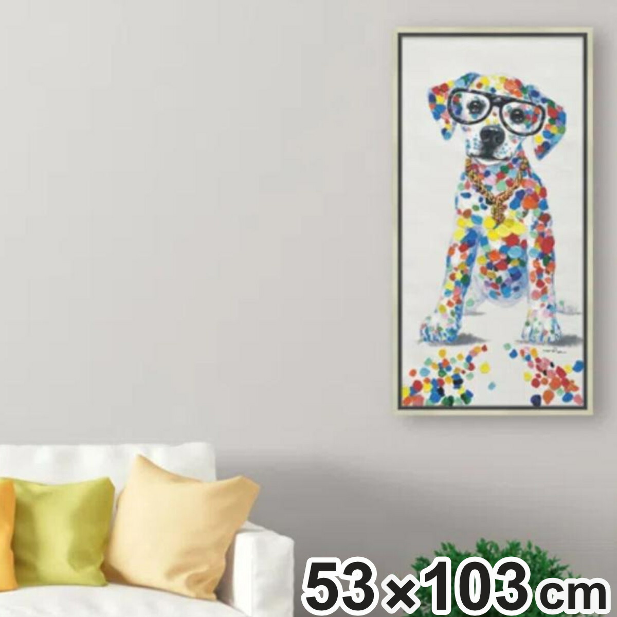 楽天市場】オイル ペイント アート「ベスト フレンド」 （ 絵画 絵