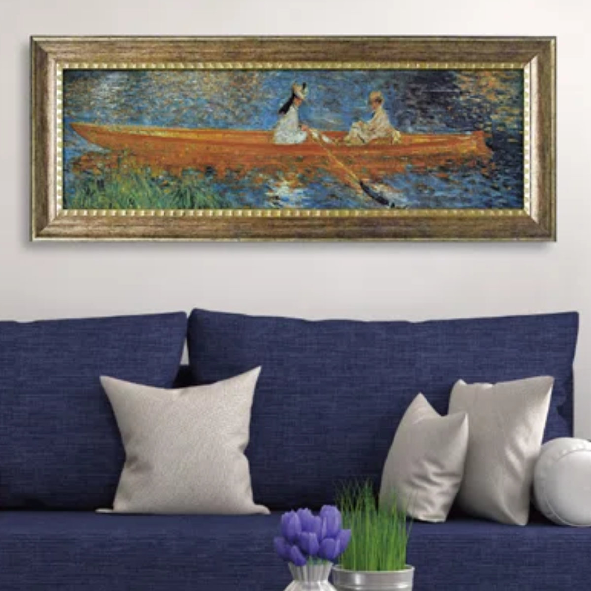 楽天市場】アートパネル ミュージアム シリーズ ルノワール 『セーヌ川