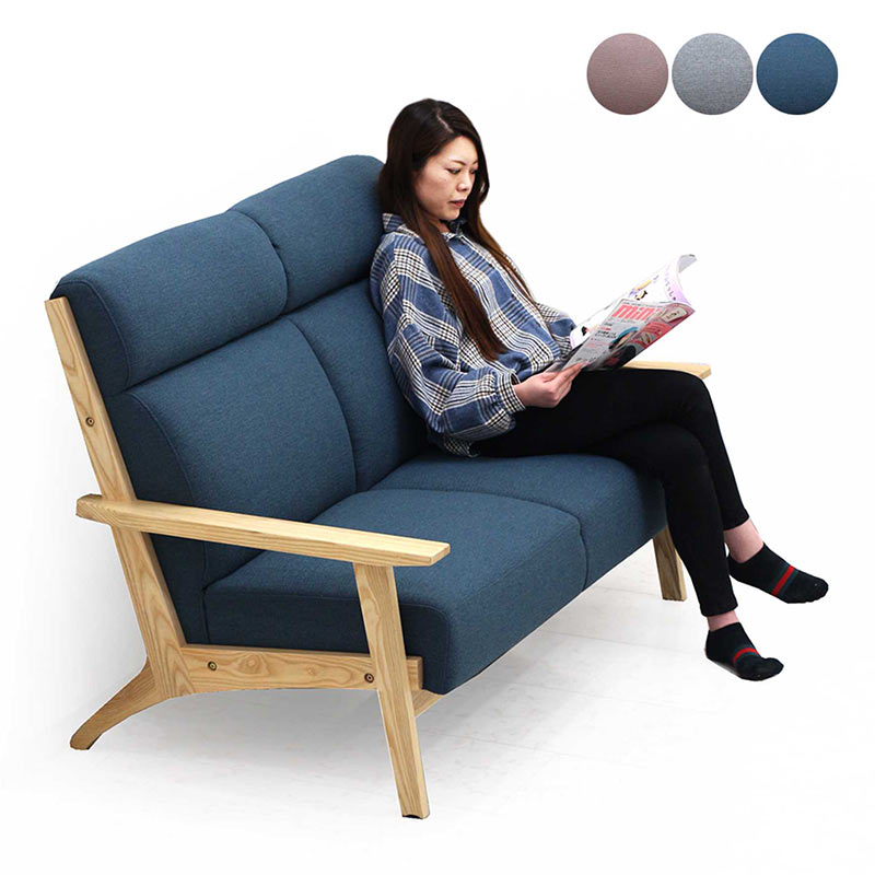 楽天市場】北欧 ハイバック ソファー 2人掛け 幅135cm ソファ 2人用