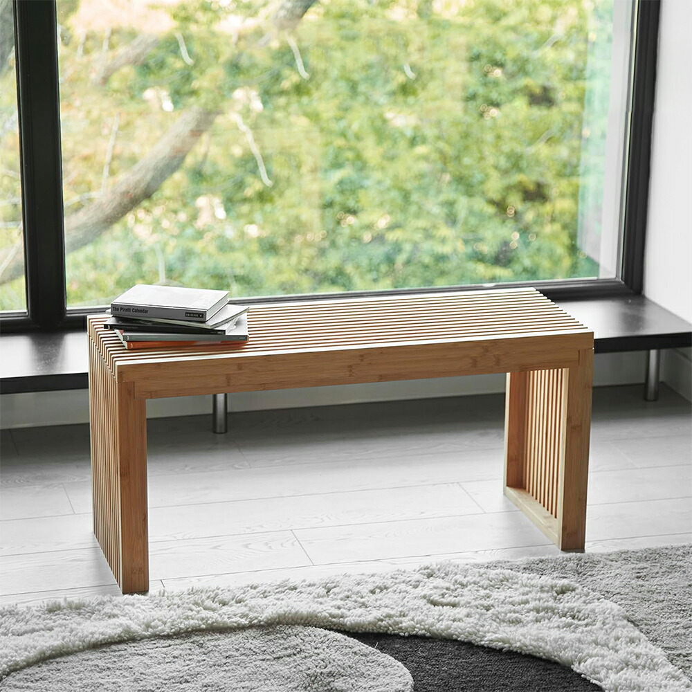 楽天市場】竹製ベンチ 玄関ベンチ ダイニングベンチ 天然竹材 パーク