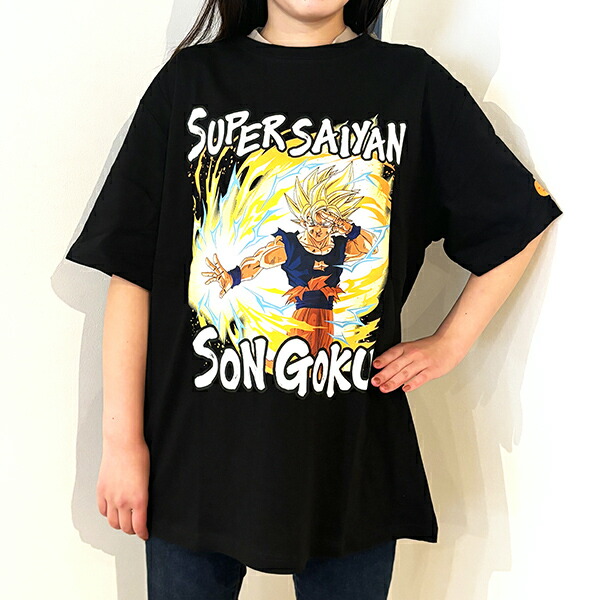 ドラゴンボール 超元気玉 Tシャツ(ブラック) 悟空 3Lサイズ アパレル