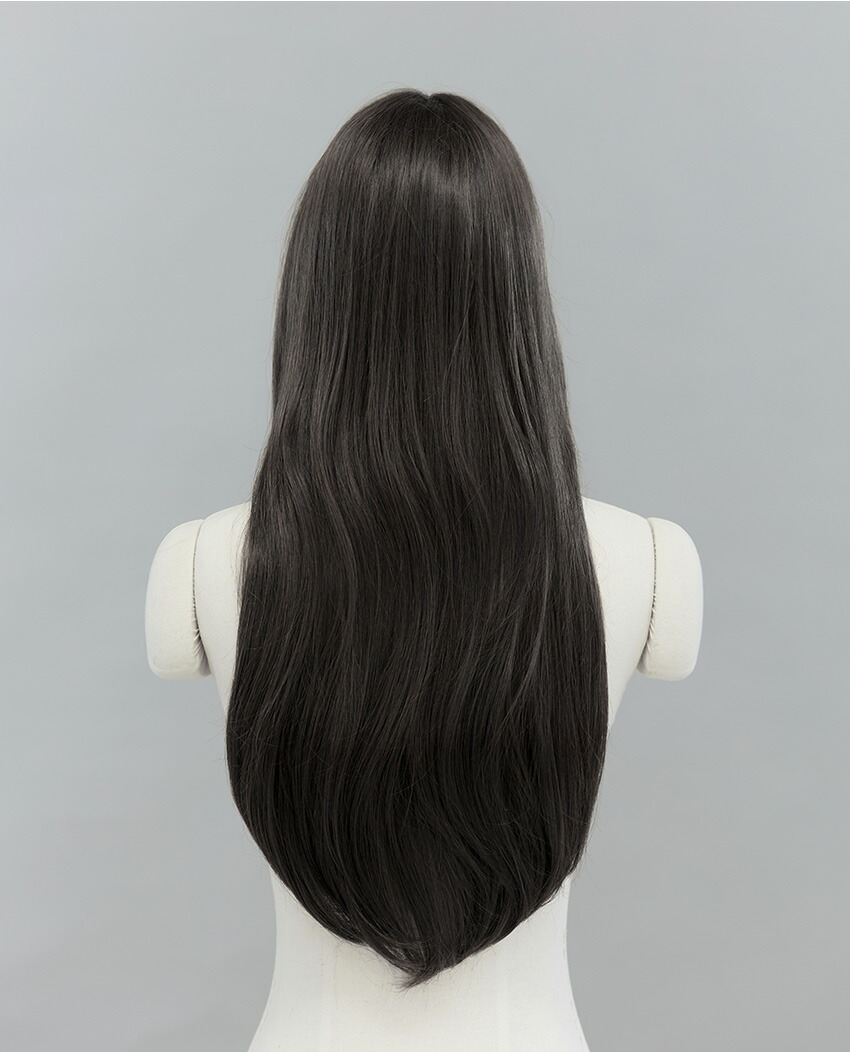 セミ手植えフルウィッグ) レイヤードCカールハグパーマ(モースト原糸)