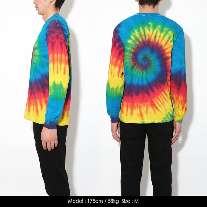 楽天市場】タイダイ ロンT 長袖Tシャツ メンズ レディース タイダイ