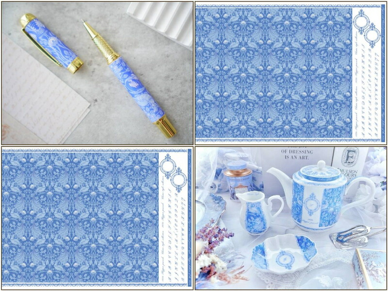 楽天市場】ポーセラーツ 転写紙 【白磁用】孔雀クラシック 転写紙