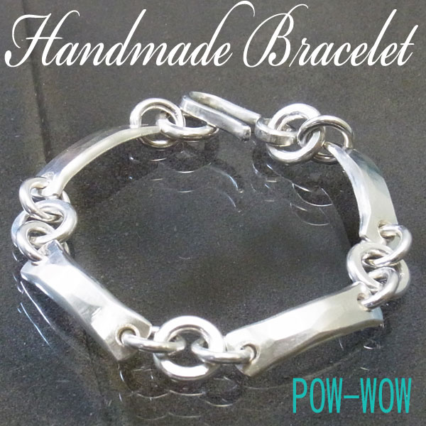 楽天市場】ブレスレット 叩きプレート シルバー 925 細身【受注製作