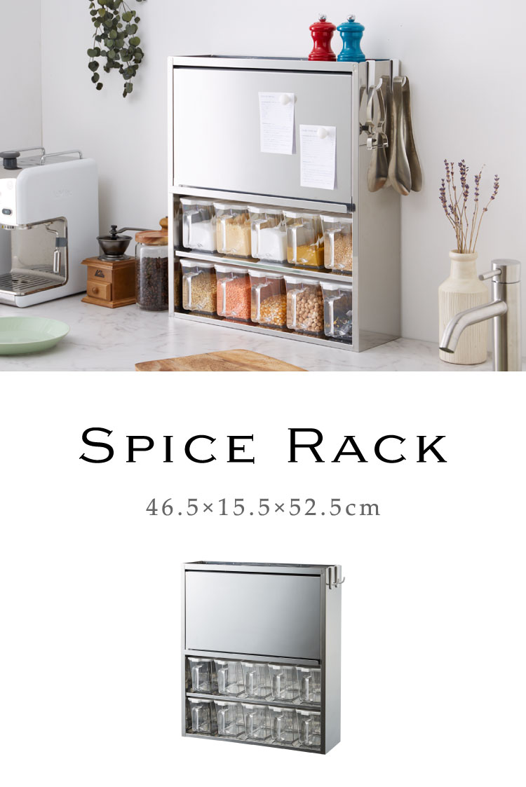 楽天市場】日本製 燕三条 スパイスラック 10杯 ステンレス 調味料