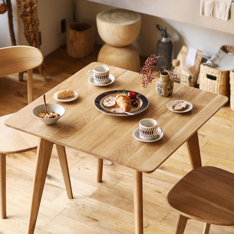 楽天市場】ダイニングテーブル RIVER 正方形 幅80 木製 オーク 無垢